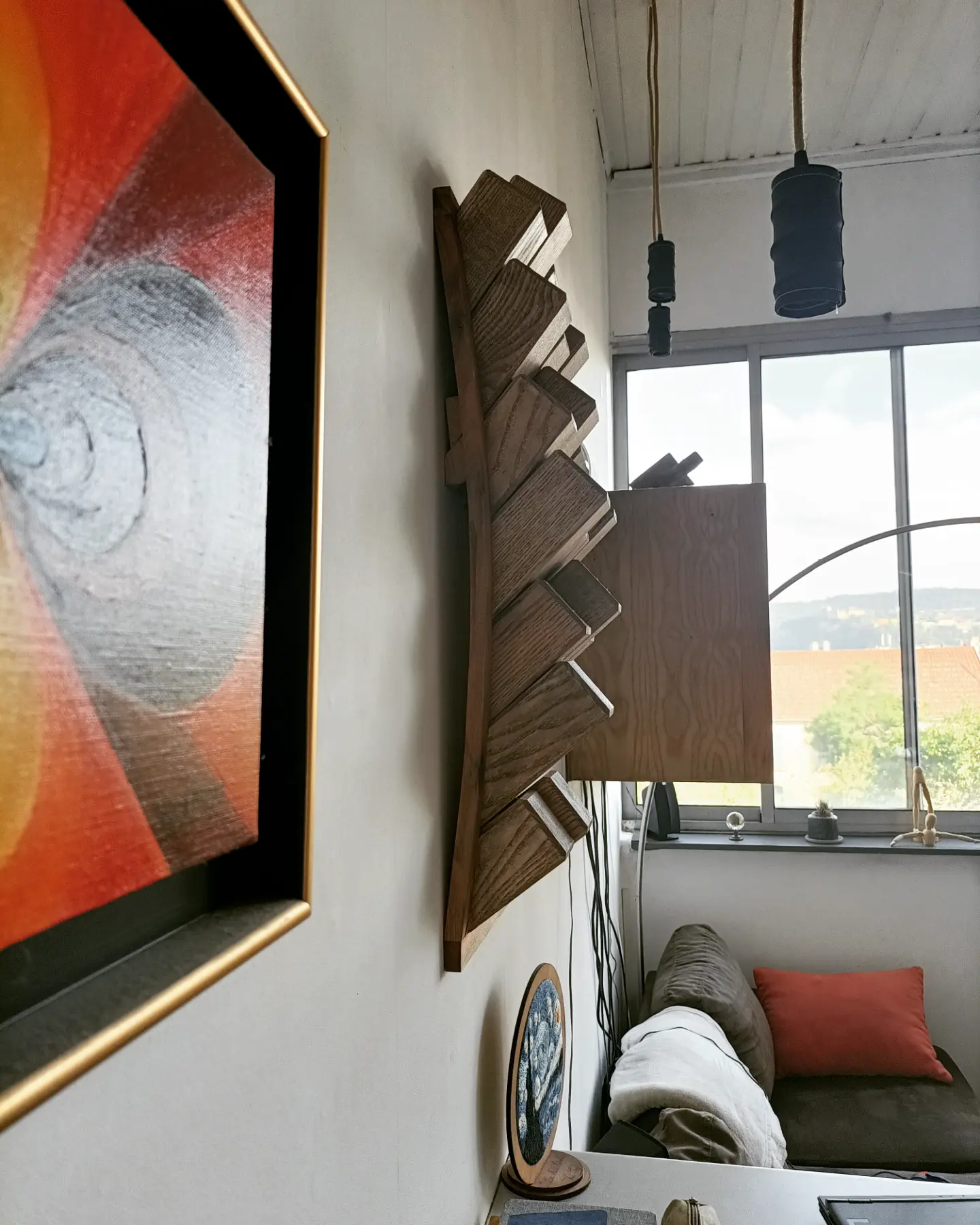 Tableaux de texture, Décoration murale. 70 x 25 cm. – Image 3
