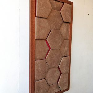 Tableau de texture, décoration murale. 98cm x 49cm.